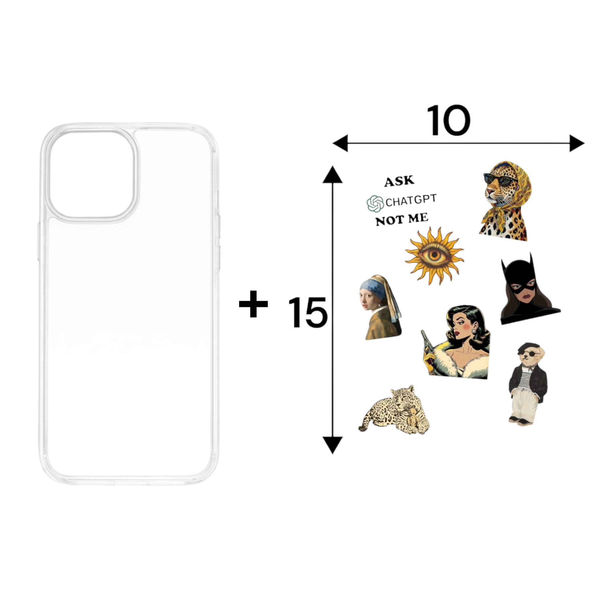 CLEAR  CASE STICKER NORMAL - S-0054