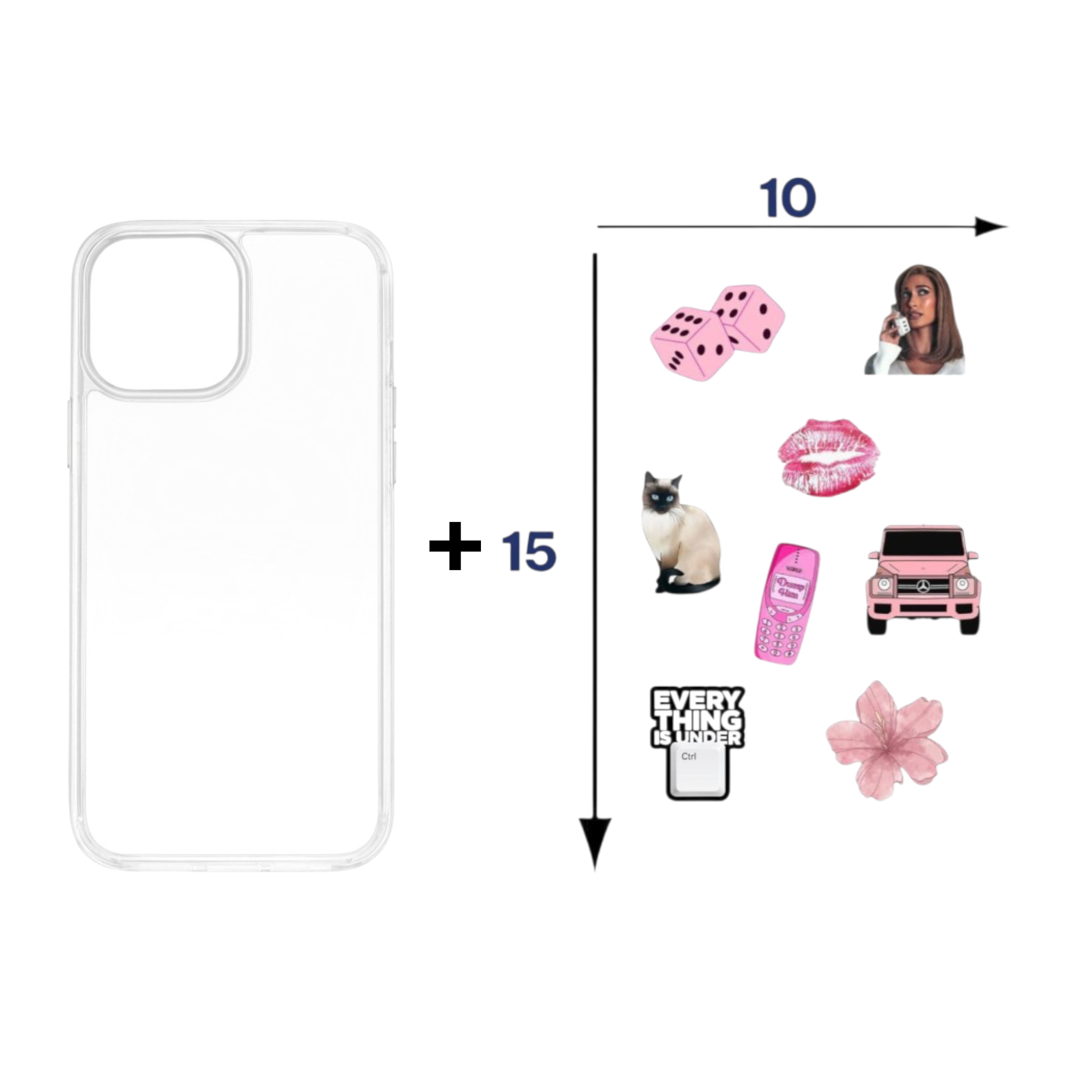 CLEAR  CASE STICKER NORMAL - S-0050