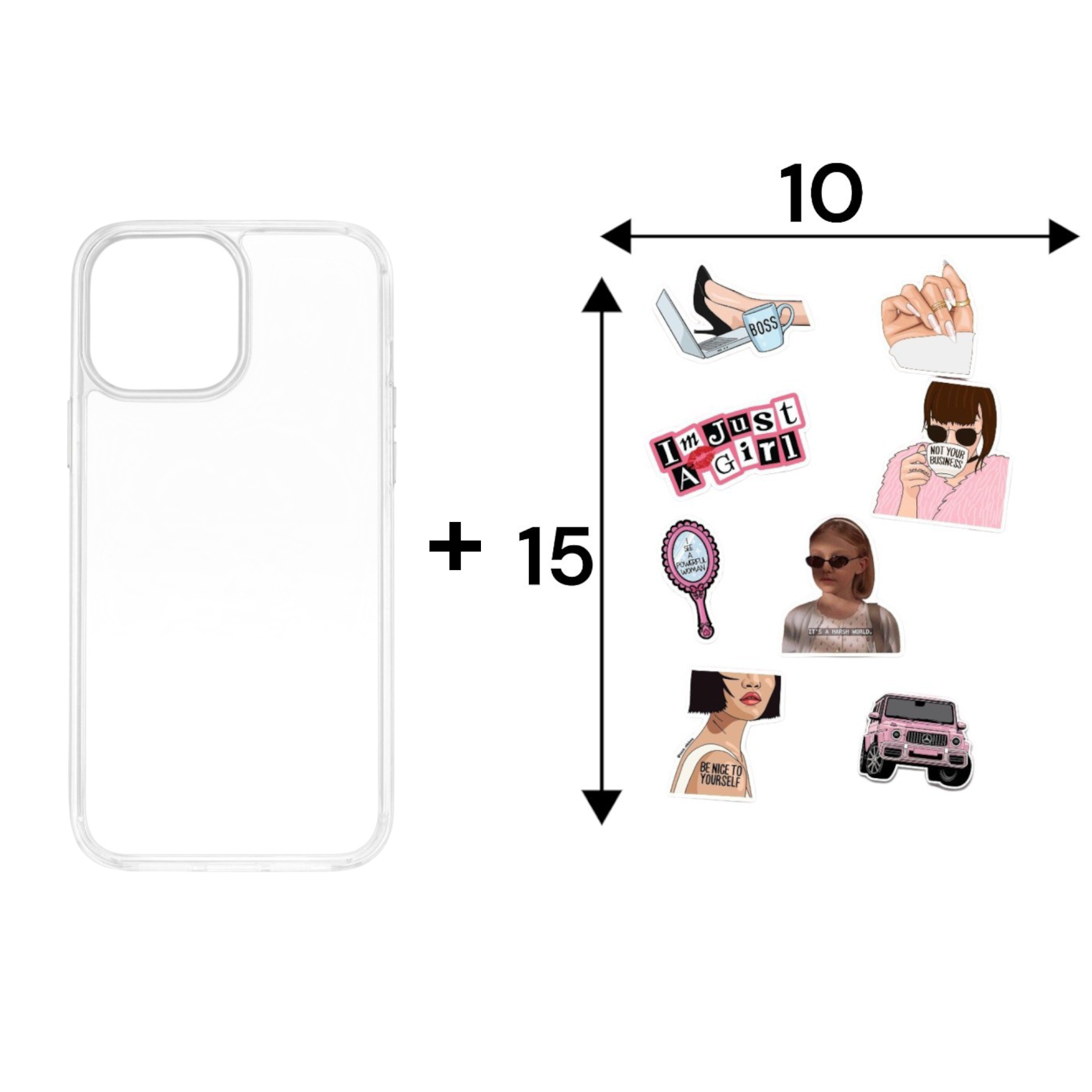 CLEAR  CASE STICKER NORMAL - S-0053