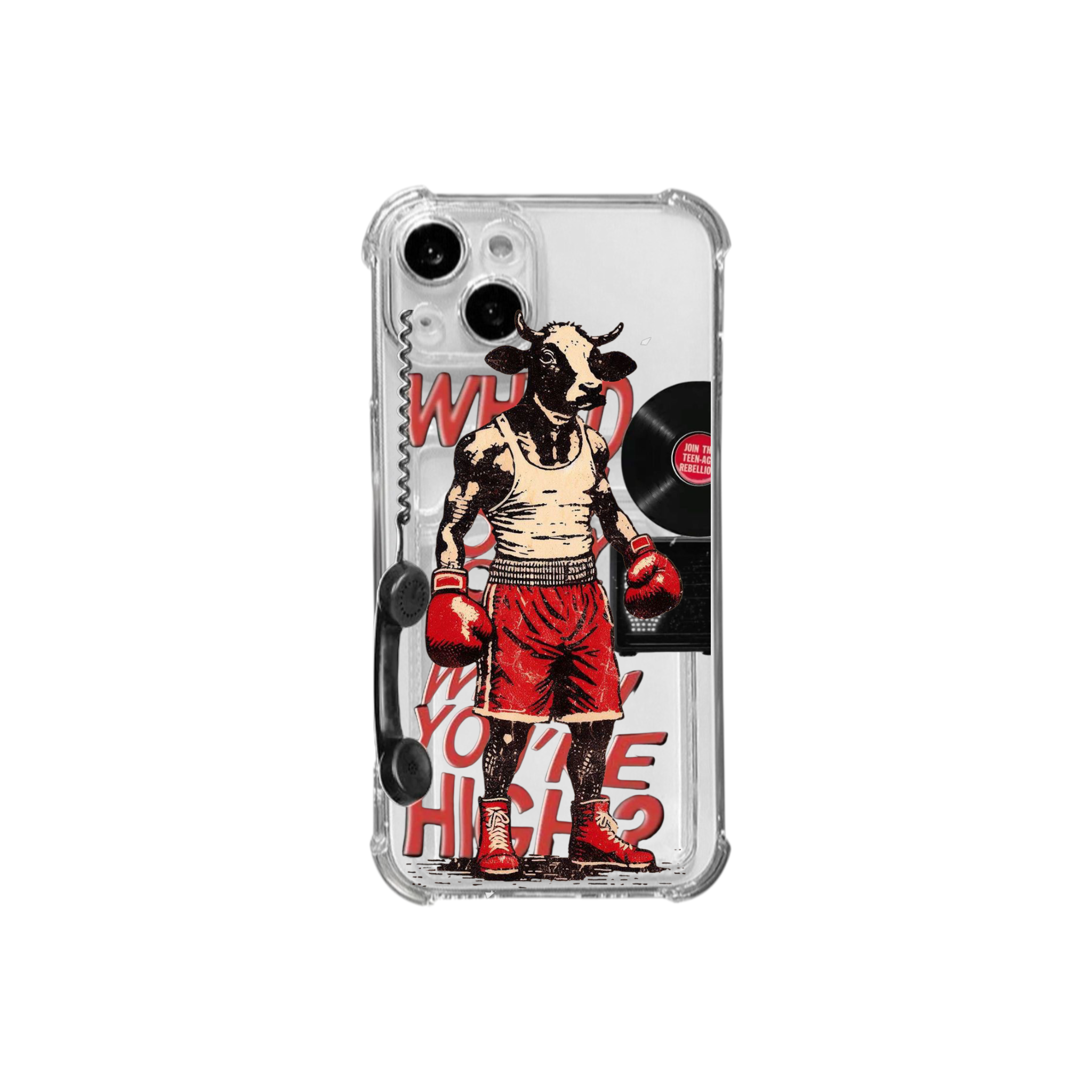 Fighting cows-CASE POCKET UV